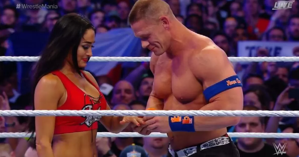 WrestleMania John Cena Le Propuso Matrimonio A Nikki Bella America Deportes