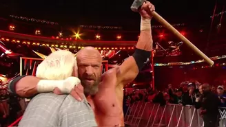 WrestleMania 35: Triple H venció a Batista tras aplicarse un &#39;Pedigree&#39;