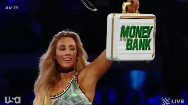 WWE: Carmella ganó esta vez el Money in the Bank sin ayuda de Ellsworth