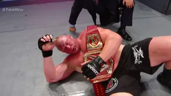 Brock Lesnar salió con el Campeonato Universal de WWE SummerSlam