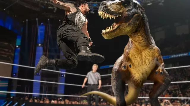 WWE: Superestrellas de la lucha libre con la fiebre de Jurassic World
