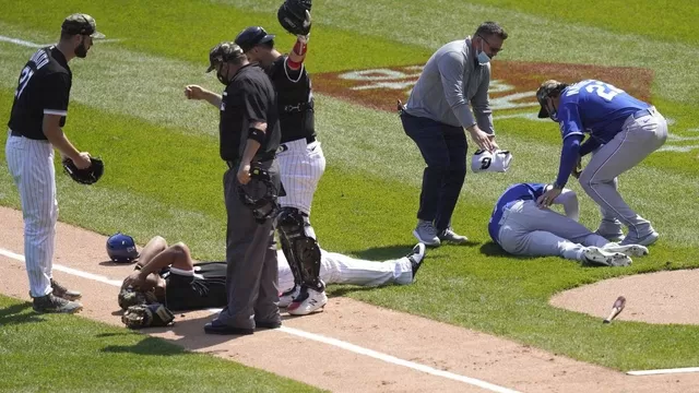 Béisbol: Violento choque entre dos jugadores dejó una contusión cerebral, hematomas y cortes