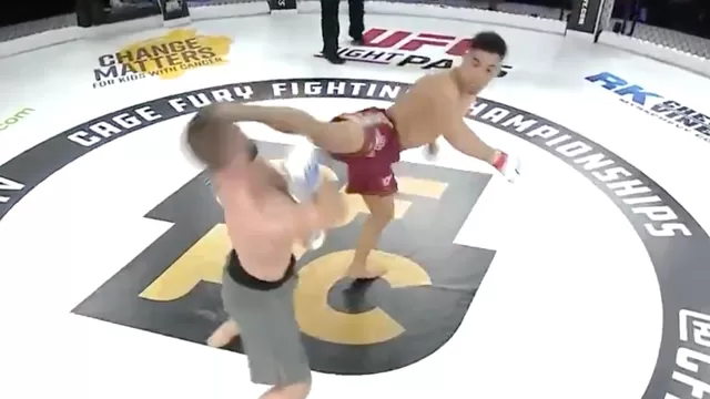 YouTube: Espectacular nocaut en la MMA de Estados Unidos tras patada giratoria