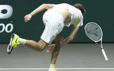 YouTube: Un furioso Medvedev destrozó su raqueta en partido del ATP 500 de Rotterdam - Noticias de tenis