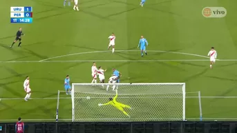Aguirre anotó el 1-0 de Uruguay vs Perú en el inicio del partido
