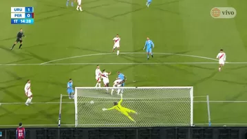 Aguirre anotó el 1-0 de Uruguay vs Perú en el inicio del partido