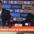 Agustín Lozano llenó de elogios a Juan Reynoso en su presentación como DT de Perú