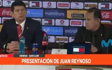 Agustín Lozano llenó de elogios a Juan Reynoso en su presentación como DT de Perú - Noticias de cristiano-ronaldo