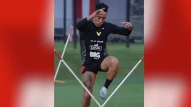 Christian Cueva viene entrenando junto a la Selección tras ser convocado como invitado / Foto: Selección Peruana