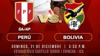 América Televisión transmitirá el Perú vs Bolivia desde Chincha
