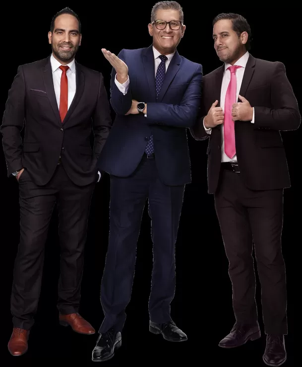 Richard de la Piedra, Erick Osores y Óscar del Portal.