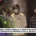 André Carrillo llegó desde Arabia y será evaluado para determinar su presencia en la selección.