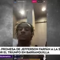 André Carrillo reveló que Jefferson Farfán prometió sortear un carro y la &#39;Foquita&#39; reaccionó