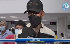 Andy Polo sueña con volver a la selección peruana: "Hay que trabajar más fuerte" - Noticias de andy-pando