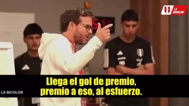 El técnico interino de la selección habló con sus seleccionados una vez culminado el empate ante Rusia. | AD