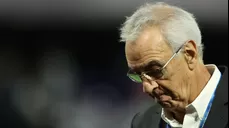 Jorge Fossati, DT de la selección peruana declaró en conferencia de prensa tras la derrota ante Argentina. | Foto: AFP.