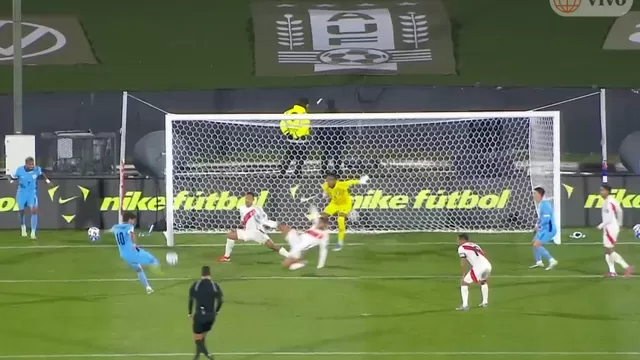 Giorgian De Arrascaeta sacó potente diaparo en el área y convirtió el 2-0 de Uruguay ante Perú por Eliminatorias / América TV