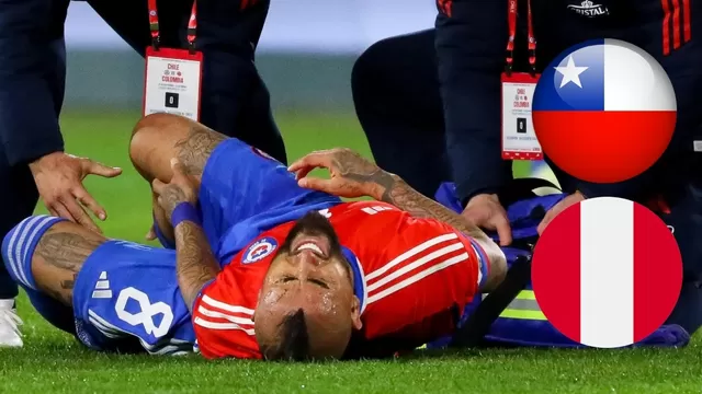 Arturo Vidal fue trasladado en ambulancia a un hospital.| Video: @OscarGarridoA