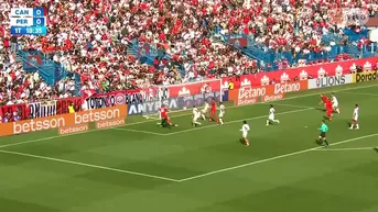 Así fue el gol de Canadá para el 1-0 sobre Perú en el amistoso en Montreal