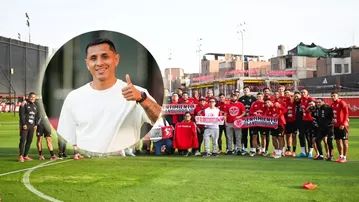 Así fue la visita de Yotún a la selección peruana en Videna