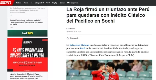 Reacción de ESPN Chile tras el Chile vs Perú Reacción de ESPN Chile tras el Chile vs Perú