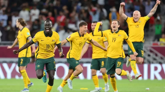 Australia recuerda el triunfo ante Perú y su clasificación a Qatar 2022