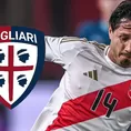 ¡El apoyo al Bambino! Cagliari alentó a Gianluca Lapadula previo al Perú vs. Chile