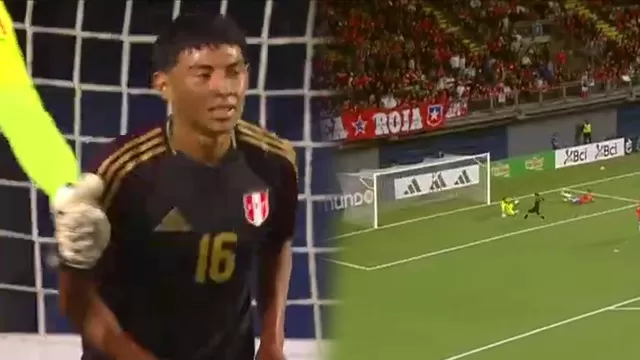 Maxloren Castro se falló el primero de Perú ante Chile por amistoso internacional / Captura / América TV