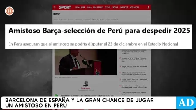 Todo lo último que se conoce sobre la posibilidad de un amistoso entre Perú y el cuadro blaugrana. | AD