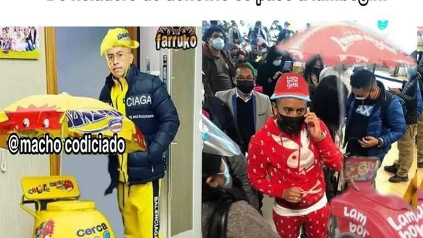 Los memes del llamativo buzo rojo de Christian Cueva.