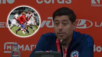 Nicolás Córdova se rindió ante los jugadores chilenos por ganar a Perú con uno menos / ESPN Chile