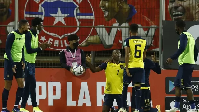 Ecuador venció 2-0 a Chile en Santiago y Perú quedó en zona de repechaje a Qatar 2022