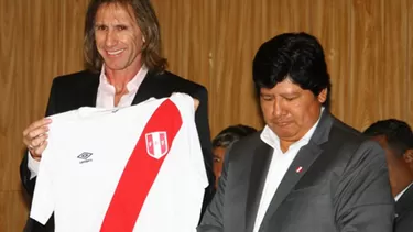 Ricardo Gareca fue presentado como DT de Per&amp;uacute; en el 2015.