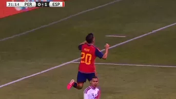 ¡Nadie lo marcó! Pedri convirtió el 2-0 de España sobre Perú