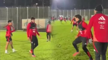 Fabio Gruber realizó su primer entrenamiento con la selección