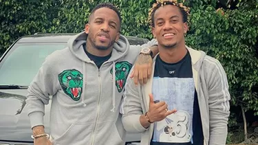 Farf&amp;aacute;n y Carrillo tras la pr&amp;aacute;ctica de la selecci&amp;oacute;n peruana. | Foto: Instagram