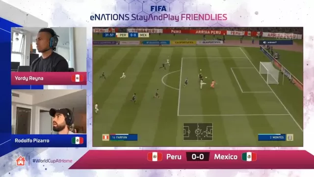 Yordy Reyna anotó el 1-0 por intermedio de Farfán. | Video: @FIFAeWorldCup