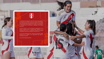 FPF lanza comunicado sobre la selección peruana femenina