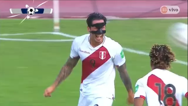 Gianluca Lapadula anotó el primer tanto peruano ante Venezuela