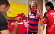 Gianluca Lapadula le regaló a Pedro Gallese una camiseta autografiada por Gianluigi Buffon - Noticias de cr7