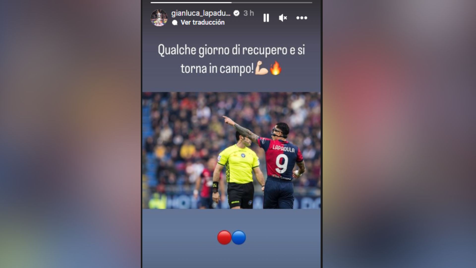 Gianluca Lapadula se pronunció mediante sus redes sociales luego de conocerse su lesión / Instagram: @gianluca_lapadula_official