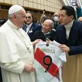 Gianluca Lapadula se pronunció tras su encuentro con el papa Francisco