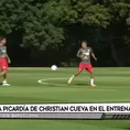 Gianluca Lapadula sufrió una genialidad de Christian Cueva en Barcelona