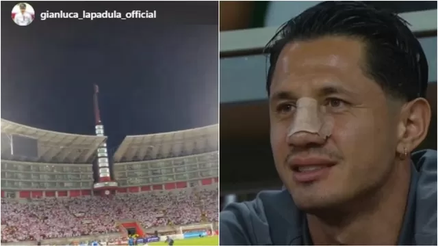 Gianluca Lapadula vibró con el Contigo Perú en el Estadio Nacional
