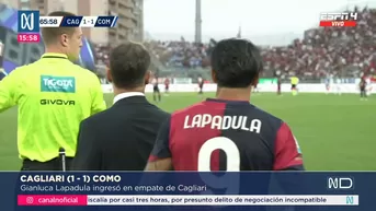 Gianluca Lapadula volvió a tener minutos con Cagliari en Italia