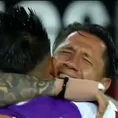 Gianluca Lapadula y el interminable abrazo con Christian Cueva tras conseguir el repechaje