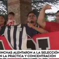 Hinchas peruanos llegaron a alentar a la selección previo a amistoso