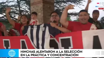 Hinchas peruanos llegaron a alentar a la selección previo a amistoso