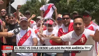 Hinchas peruanos ya viven el Perú vs. Chile en Arlington