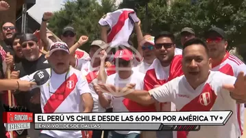 Hinchas peruanos ya viven el Perú vs. Chile en Arlington